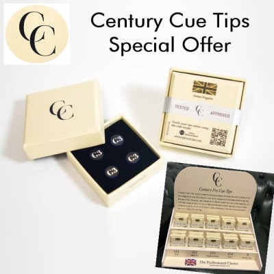 Leder Century Pro Cue Tips G1 - G4  Testbox